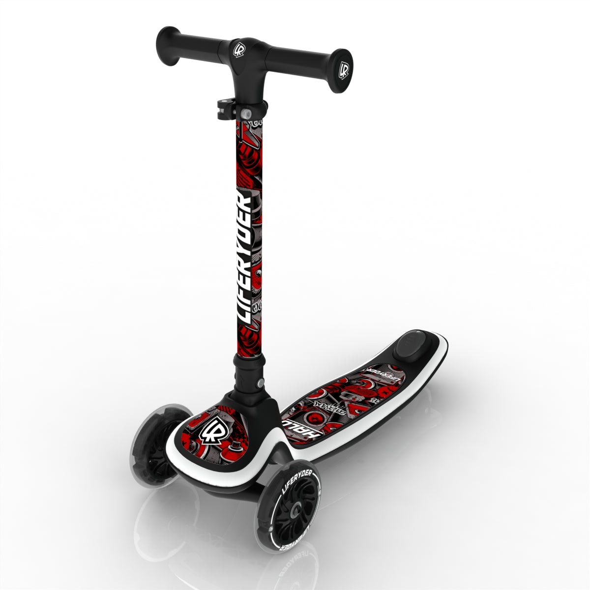 LIFERYDER HALO Red Mist scooter sticker set preview