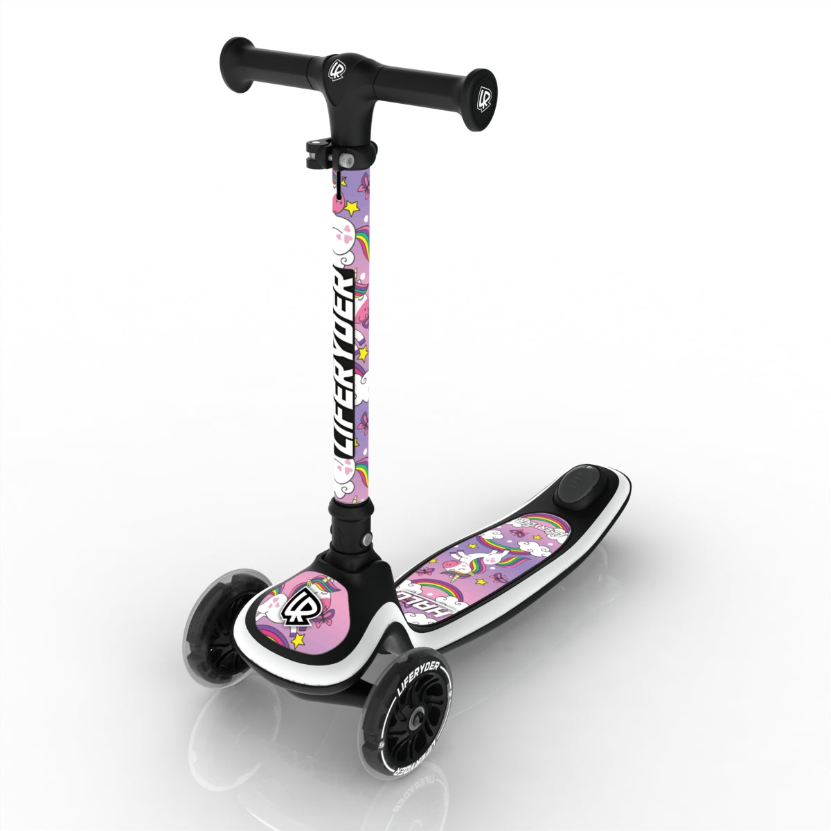 LIFERYDER HALO Unicorn scooter sticker set preview