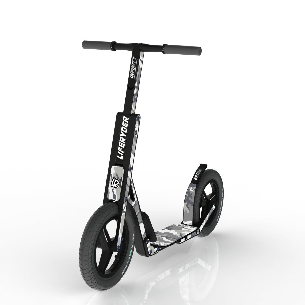 LIFERYDER QUEST Arctic Camo scooter sticker set preview