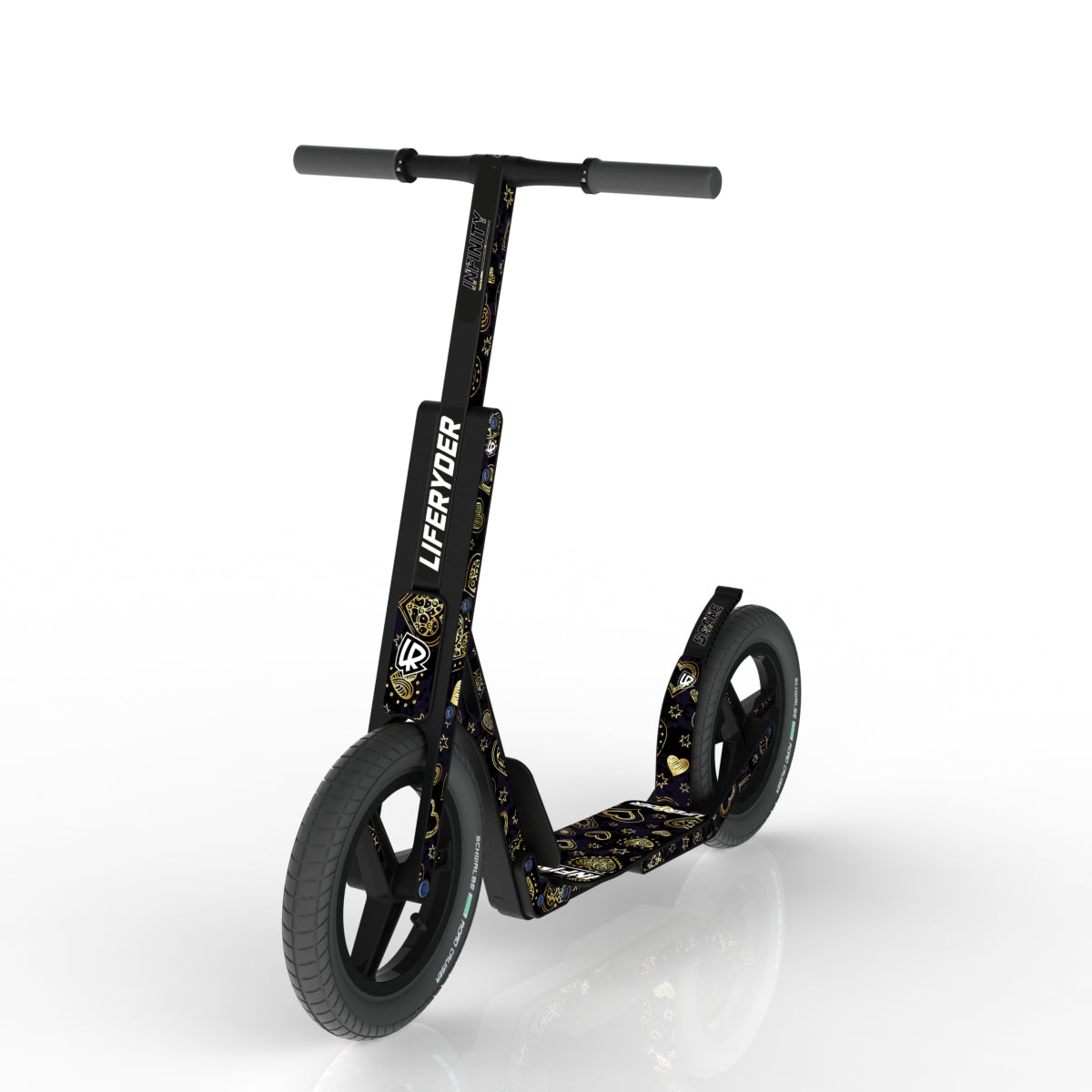 LIFERYDER INFINITY Hearts of Gold scooter sticker set preview