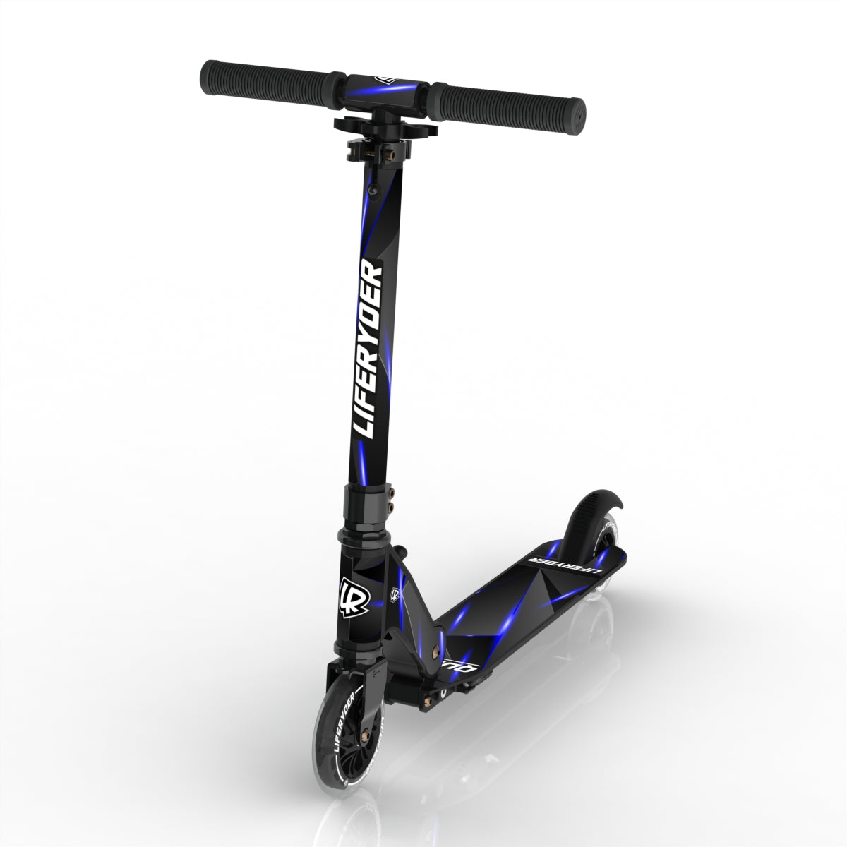 LIFERYDER QUEST Blue Stealth scooter sticker set preview
