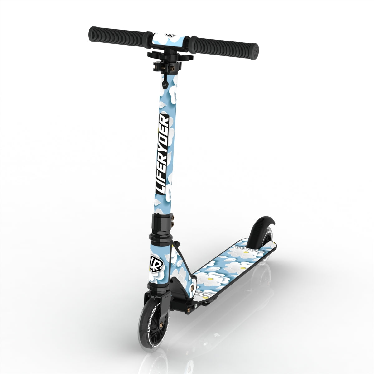 LIFERYDER QUEST Sakura Clouds scooter sticker set preview