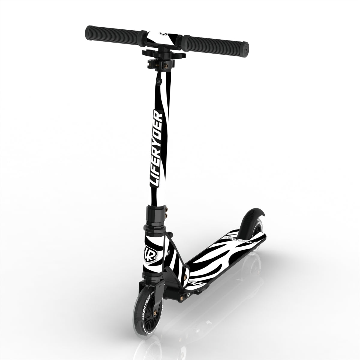 LIFERYDER QUEST Zebra Stripes scooter sticker set preview