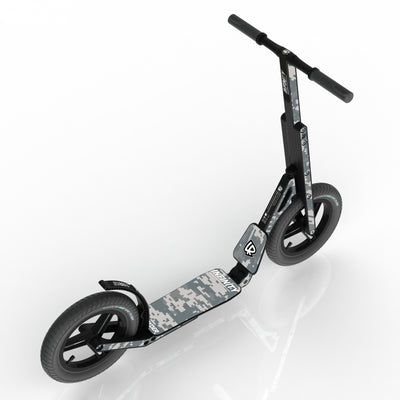 LIFERYDER INFINITY Digital Camo 12 inch air tyre scooter top view