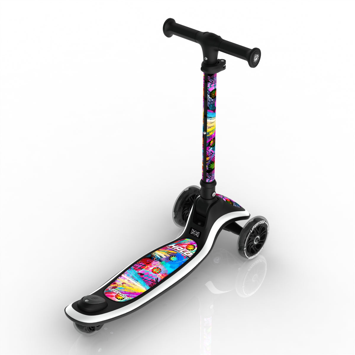 LIFERYDER HALO Blast 3 wheel kids scooter rear view