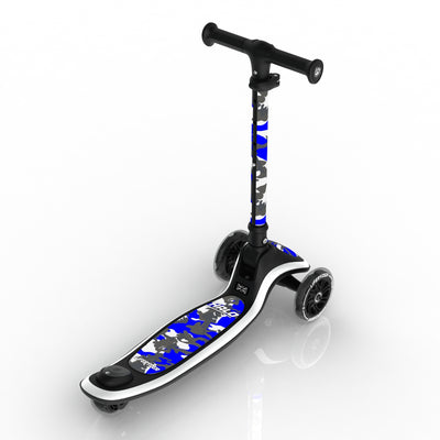 LIFERYDER HALO Blue Storm 3 wheel kids scooter rear view