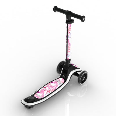 LIFERYDER HALO Butterflies 3 wheel kids scooter rear view