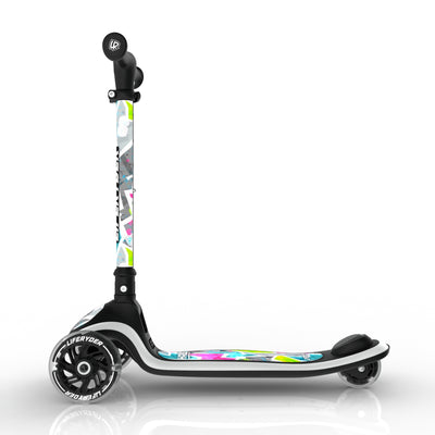 LIFERYDER HALO Citrus lean-to-steer toddler scooter side view