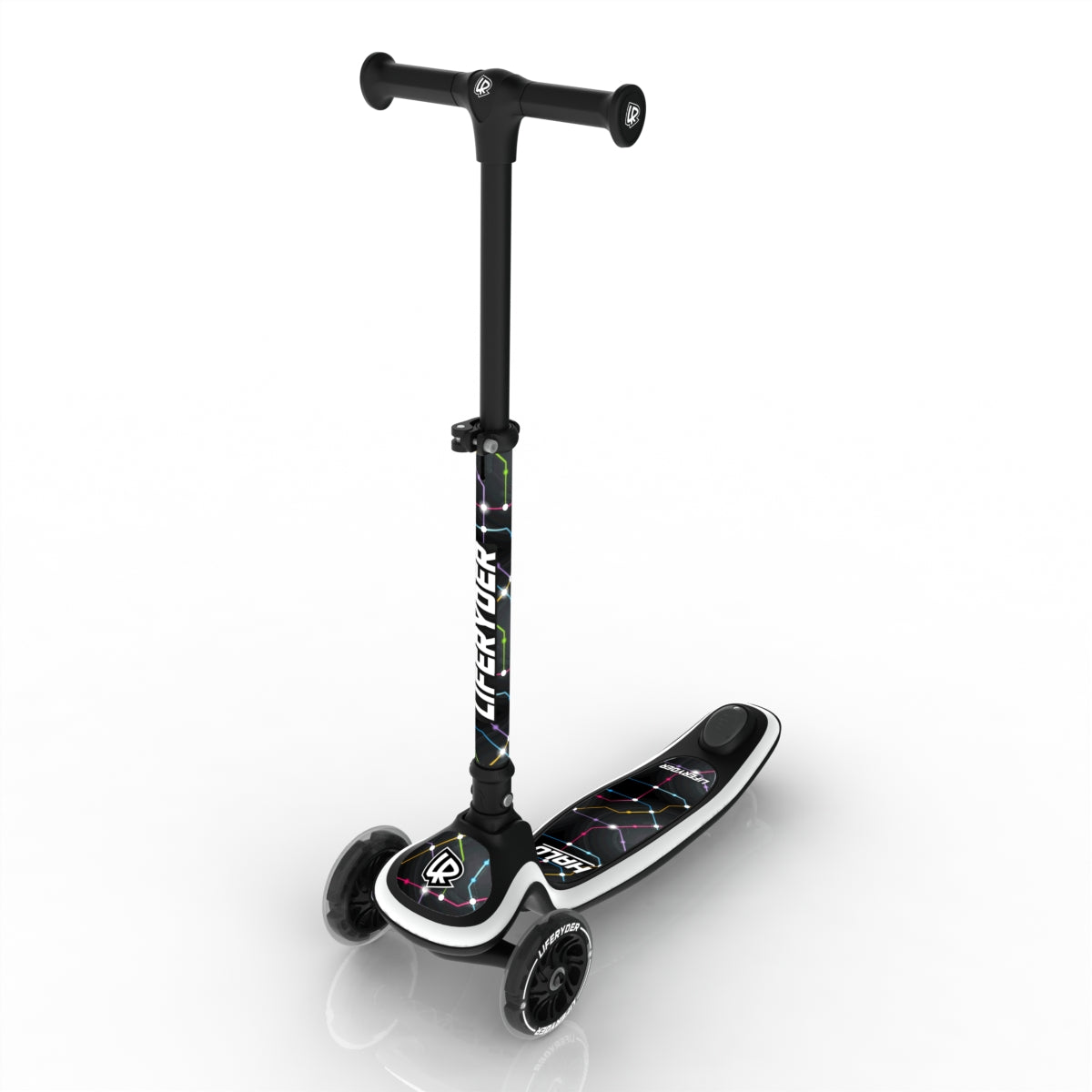 LIFERYDER HALO Cyber Metro adjustable height toddler scooter extended view
