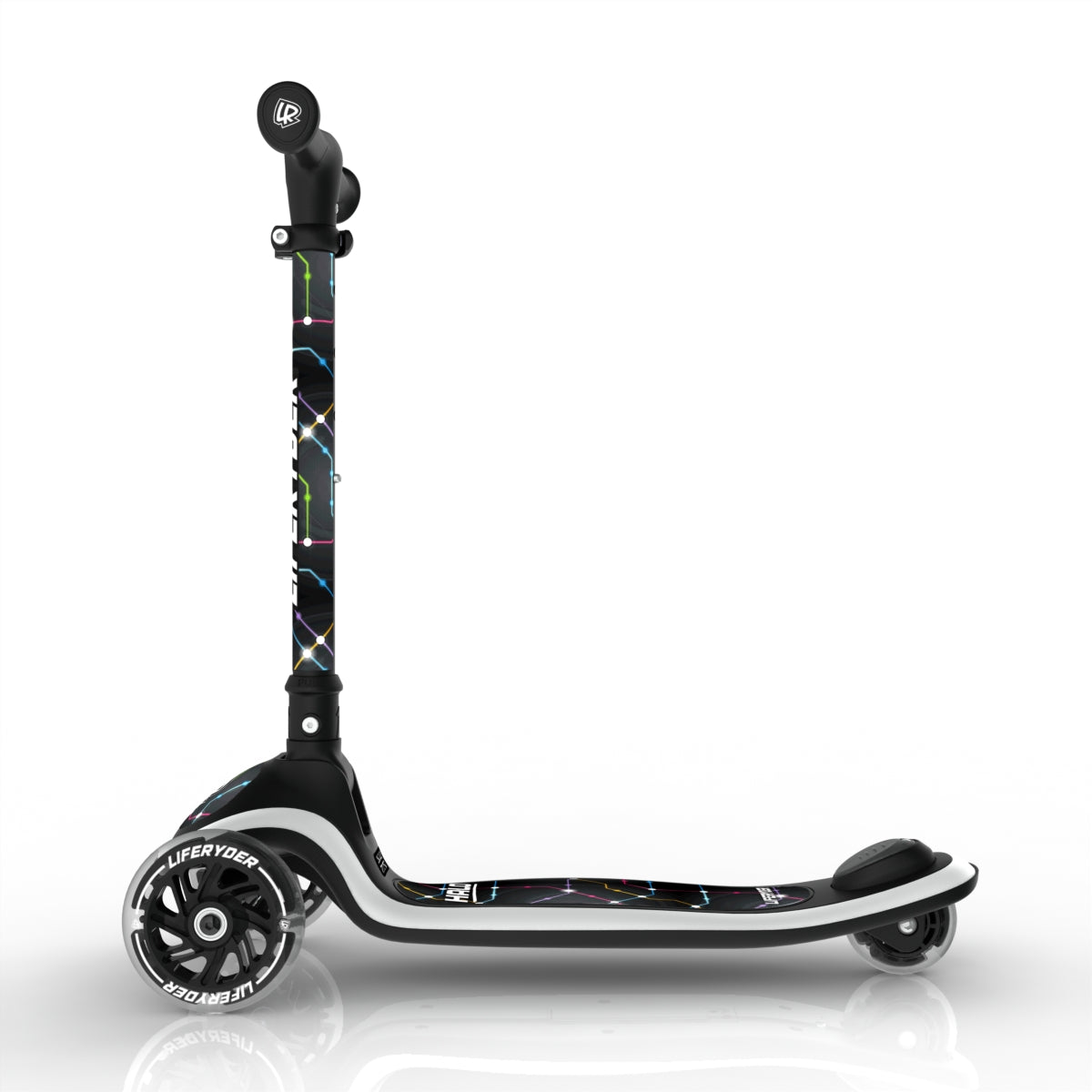 LIFERYDER HALO Cyber Metro lean-to-steer toddler scooter side view