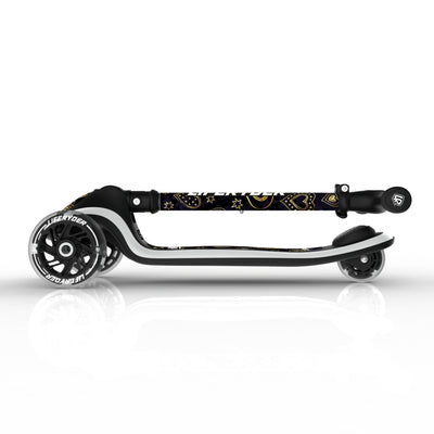 LIFERYDER HALO Hearts of Gold foldable 3 wheel scooter folded view