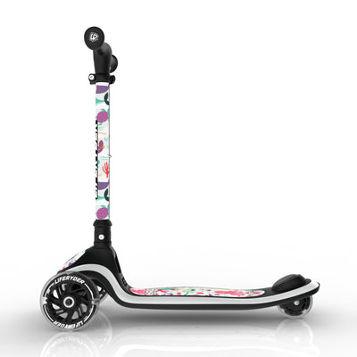 LIFERYDER HALO Mermaids & Dolphins lean-to-steer toddler scooter side view