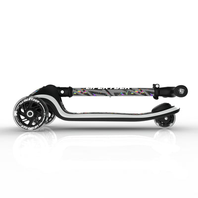 LIFERYDER HALO Moonshine foldable 3 wheel scooter folded view