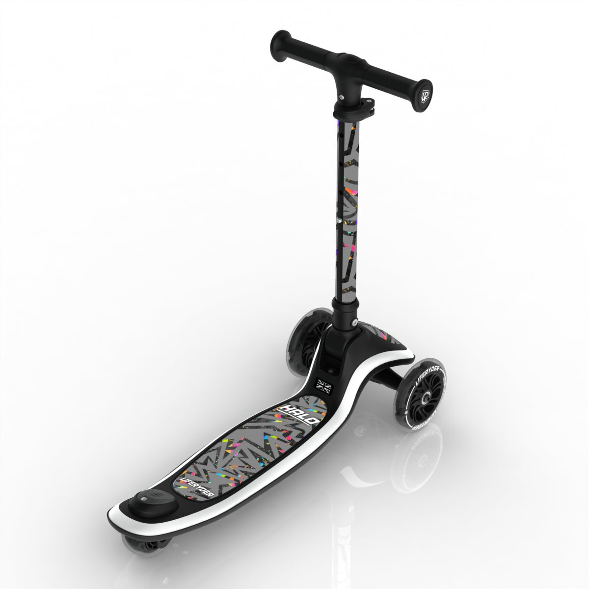 LIFERYDER HALO Moonshine 3 wheel kids scooter rear view