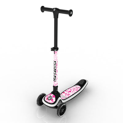 LIFERYDER HALO Peace & Love adjustable height toddler scooter extended view