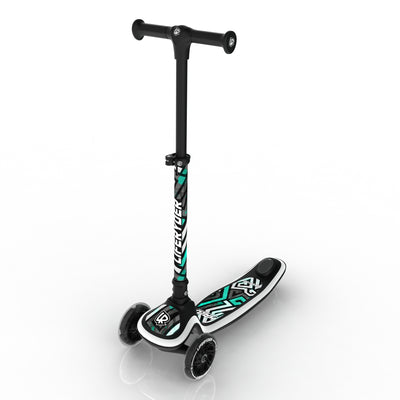 LIFERYDER HALO Spearmint Maze adjustable height toddler scooter extended view