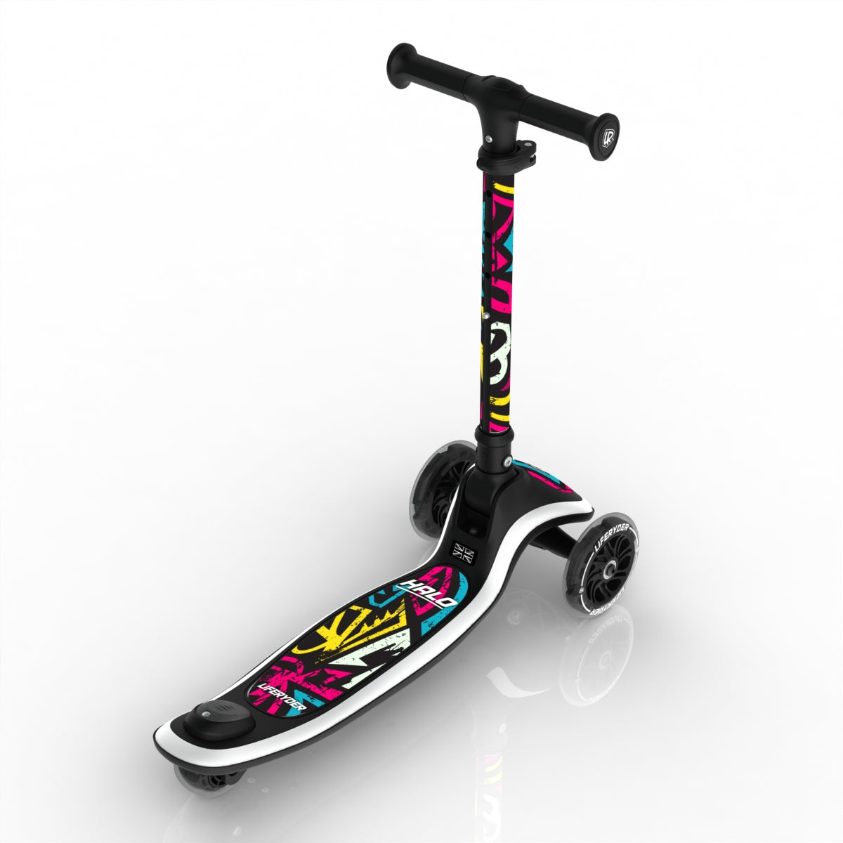 LIFERYDER HALO Street Attack 3 wheel kids scooter rear view