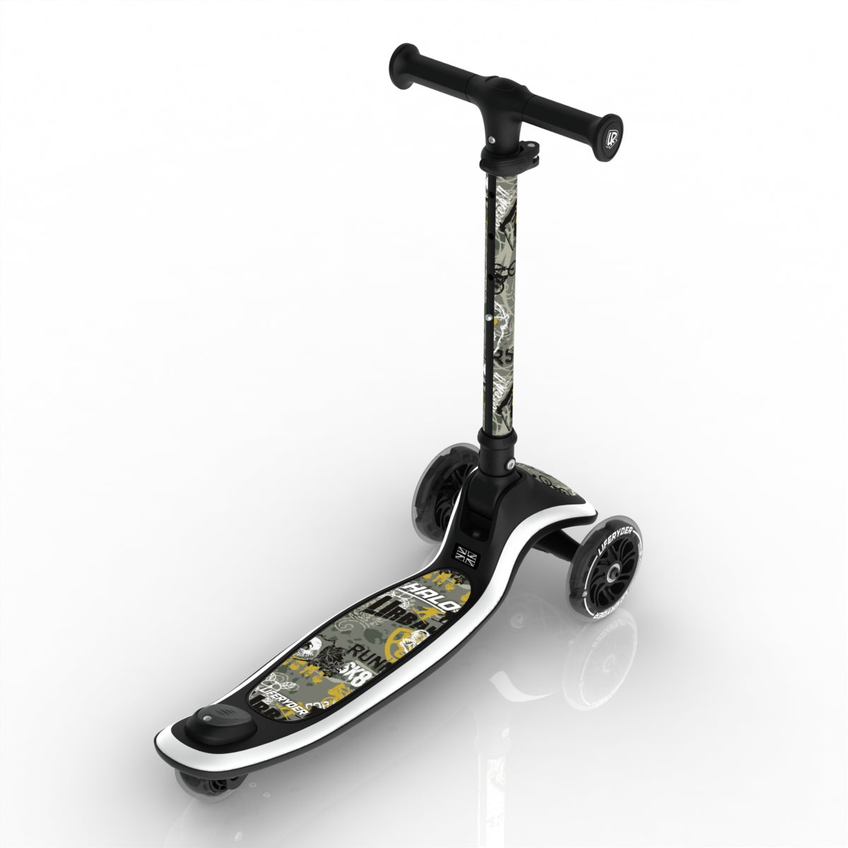 LIFERYDER HALO Urban Sports 3 wheel kids scooter rear view
