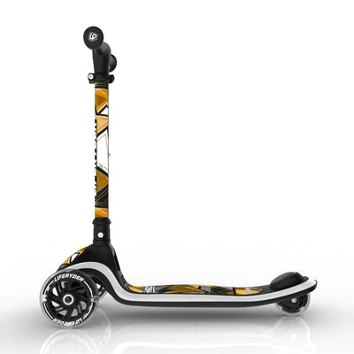LIFERYDER HALO 24ct Gold lean-to-steer toddler scooter side view