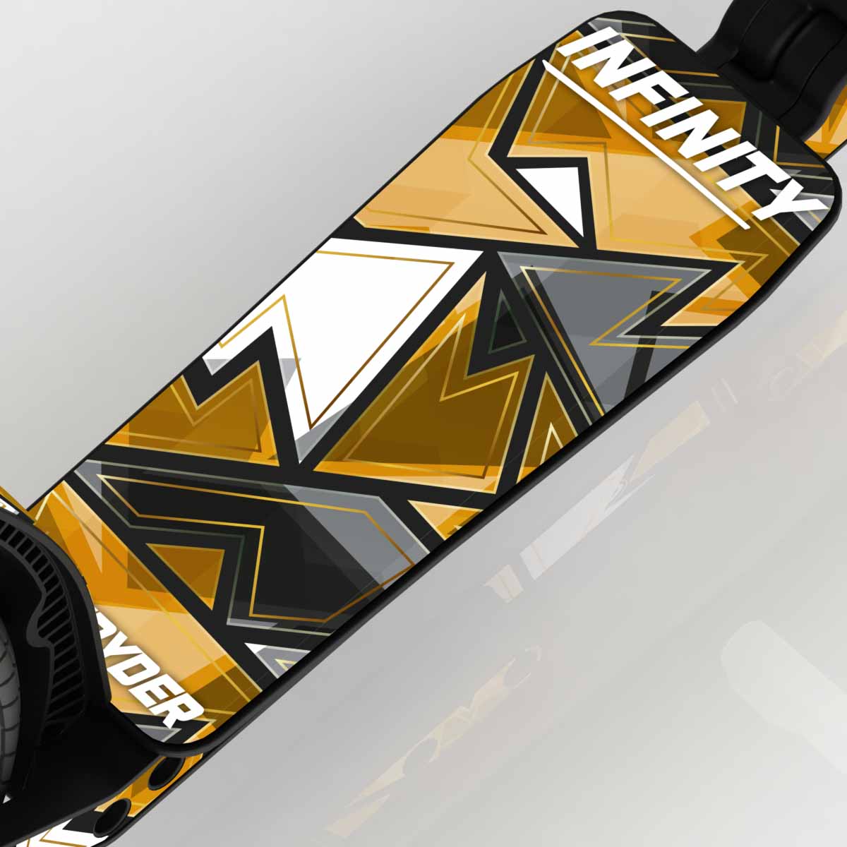 LIFERYDER INFINITY 24ct Gold wide scooter deck deck detail