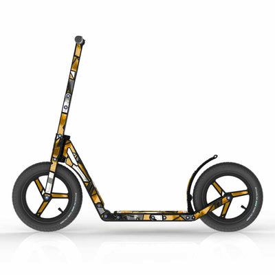 LIFERYDER INFINITY 24ct Gold all-terrain kids scooter side view