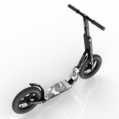 LIFERYDER INFINITY Arctic Camo 12 inch air tyre scooter top view