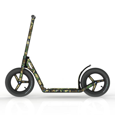 LIFERYDER INFINITY Army Camo all-terrain kids scooter side view