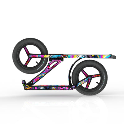 LIFERYDER INFINITY Blast collapsible big wheel scooter folded view