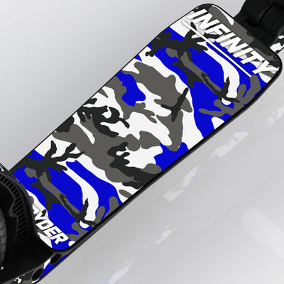 LIFERYDER INFINITY Blue Storm wide scooter deck deck detail