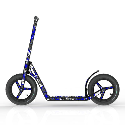 LIFERYDER INFINITY Blue Storm all-terrain kids scooter side view