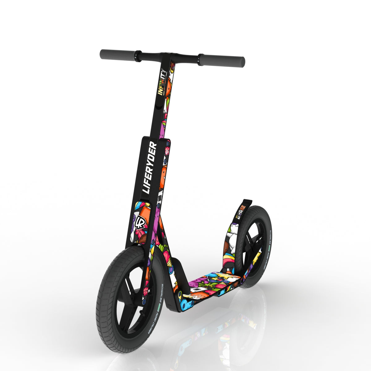 LIFERYDER INFINITY Carnival Cats scooter sticker set preview