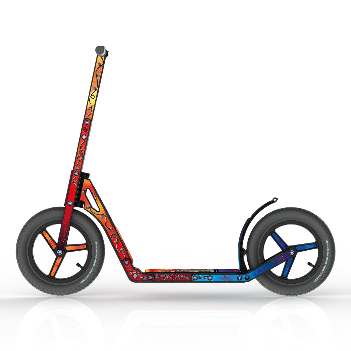 LIFERYDER INFINITY Code Red all-terrain kids scooter side view