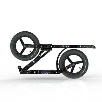 LIFERYDER INFINITY Cyber Metro collapsible big wheel scooter folded view