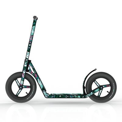 LIFERYDER INFINITY Ghost Rider all-terrain kids scooter side view