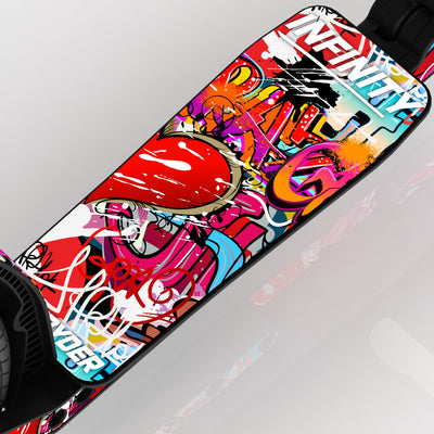 LIFERYDER INFINITY Graffiti wide scooter deck deck detail