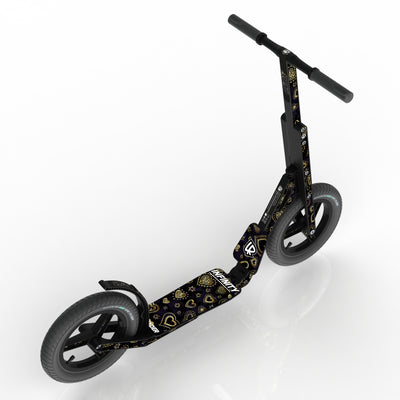 LIFERYDER INFINITY Hearts of Gold 12 inch air tyre scooter top view
