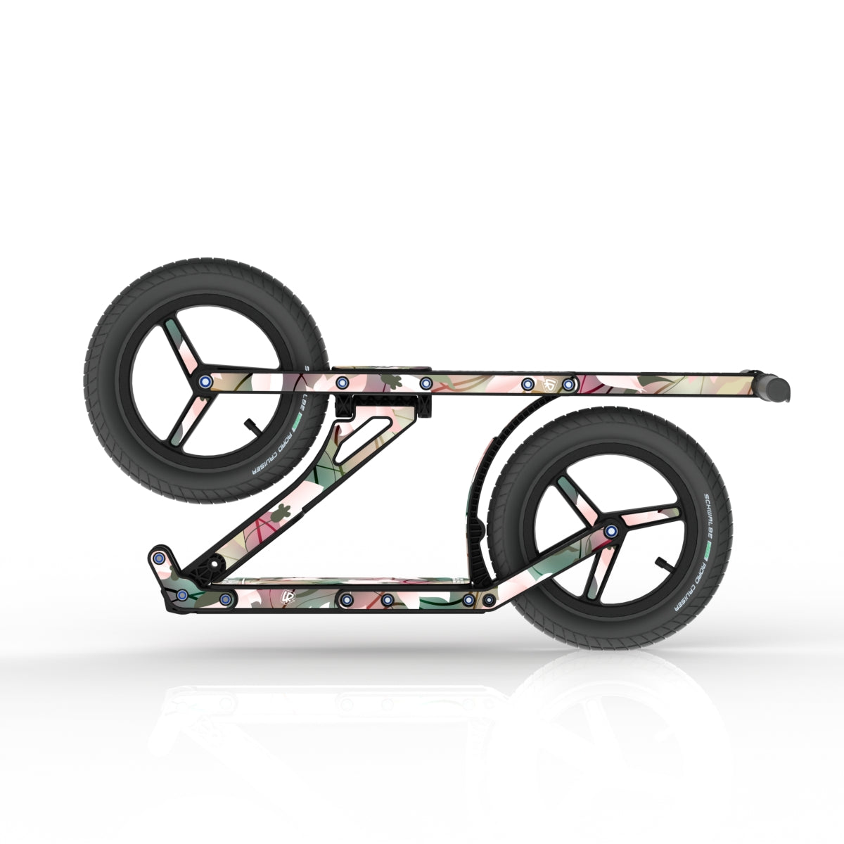 LIFERYDER INFINITY Lily collapsible big wheel scooter folded view
