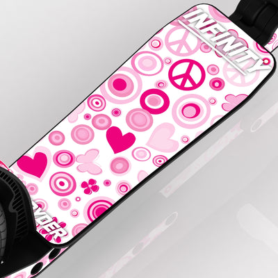 LIFERYDER INFINITY Peace & Love wide scooter deck deck detail