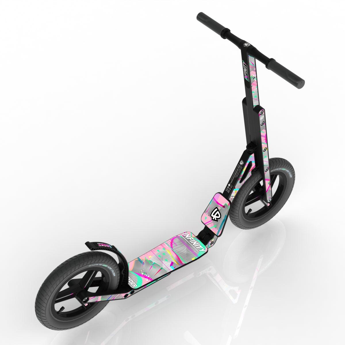 INFINITY Pink Glitch Big Wheel Scooter for Kids – LIFERYDER.UK