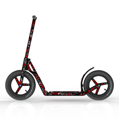 LIFERYDER INFINITY Red Mist all-terrain kids scooter side view
