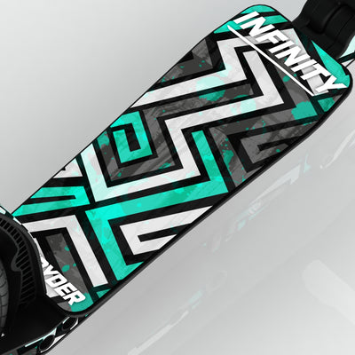 LIFERYDER INFINITY Spearmint Maze wide scooter deck deck detail
