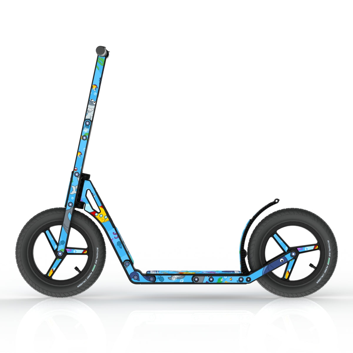 LIFERYDER INFINITY Under the Sea all-terrain kids scooter side view