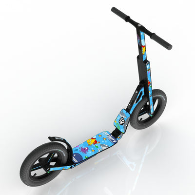 LIFERYDER INFINITY Under the Sea 12 inch air tyre scooter top view
