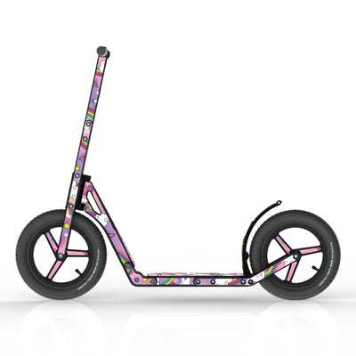 LIFERYDER INFINITY Unicorn all-terrain kids scooter side view