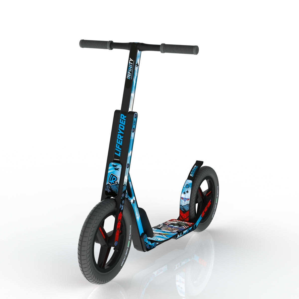 EVOLV™ Wingman scooter sticker set for LIFERYDER scooters and balance bikes