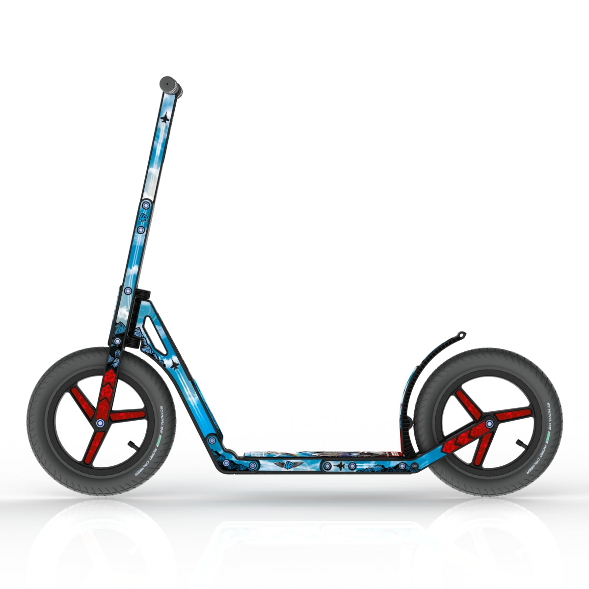 LIFERYDER INFINITY Wingman all-terrain kids scooter side view