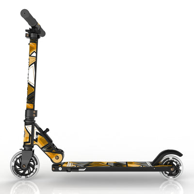 LIFERYDER QUEST 24ct Gold small wheel scooter side view