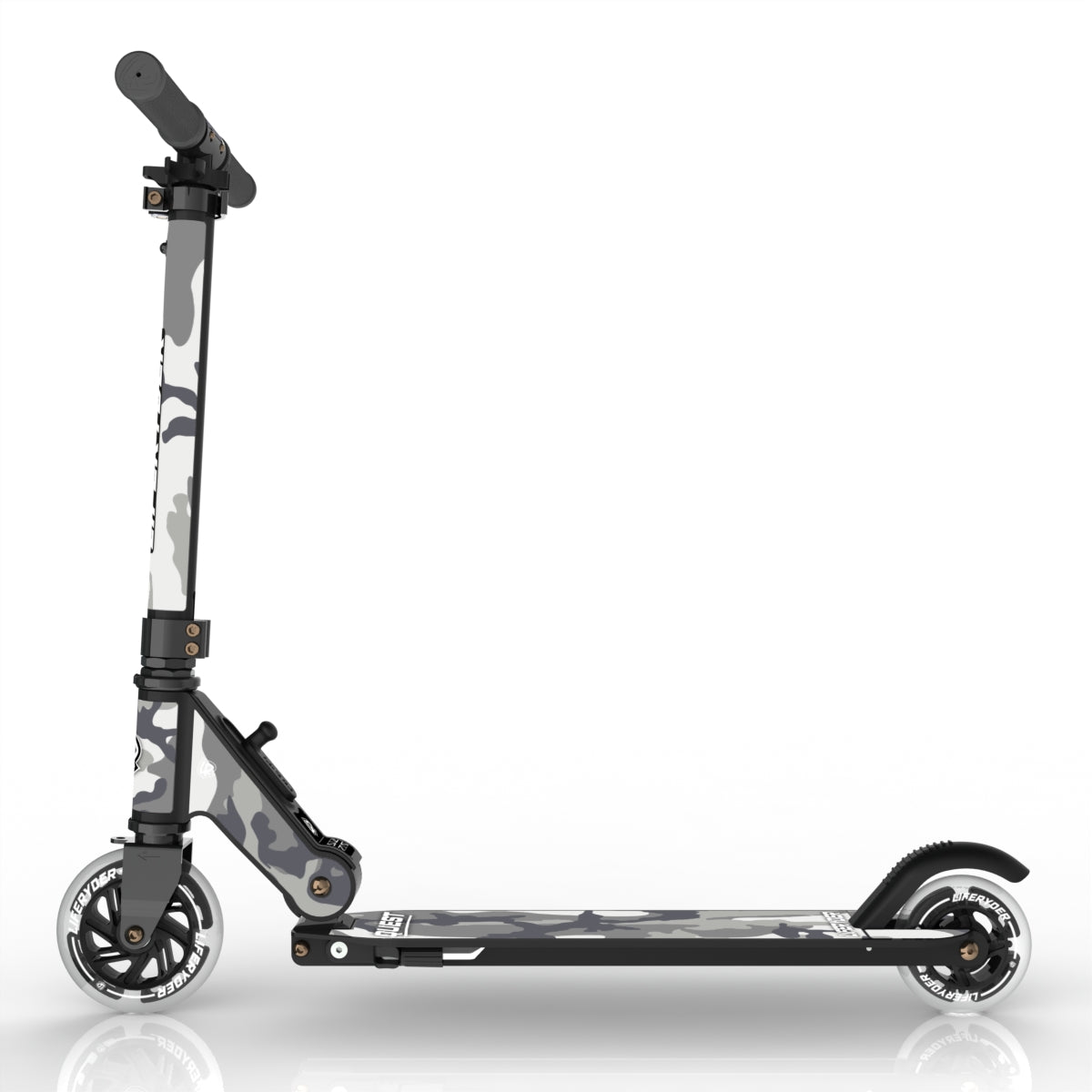 LIFERYDER QUEST Arctic Camo small wheel scooter side view