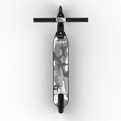 LIFERYDER QUEST Arctic Camo adjustable height 2 wheel scooter extended view