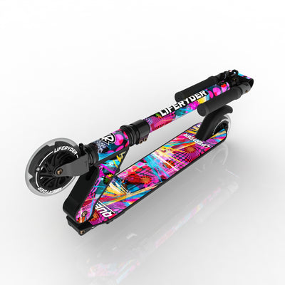 LIFERYDER QUEST Blast folding kids scooter folded view
